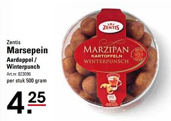 Aanbiedingen Zentis marsepein aardappel - winterpunch - Zentis - Geldig van 16/11/2017 tot 04/12/2017 bij Sligro