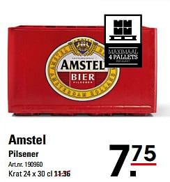 Aanbiedingen Amstel pilsener - Amstel - Geldig van 16/11/2017 tot 04/12/2017 bij Sligro