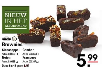 Aanbiedingen Brownies sinaasappel - Niels de Veeye - Geldig van 16/11/2017 tot 04/12/2017 bij Sligro