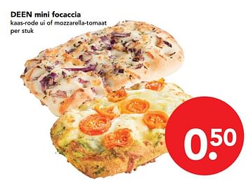 Aanbiedingen Deen mini focaccia - Huismerk deen supermarkt - Geldig van 19/11/2017 tot 25/11/2017 bij Deen Supermarkten