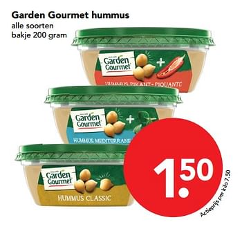 Aanbiedingen Garden gourmet hummus - Garden Gourmet - Geldig van 19/11/2017 tot 25/11/2017 bij Deen Supermarkten