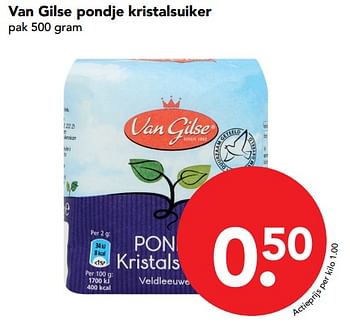 Aanbiedingen Van gilse pondje kristalsuiker - Van Gilse - Geldig van 19/11/2017 tot 25/11/2017 bij Deen Supermarkten