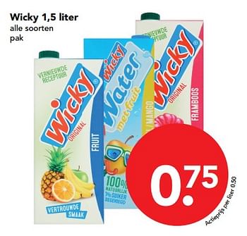 Aanbiedingen Wicky - Wicky - Geldig van 19/11/2017 tot 25/11/2017 bij Deen Supermarkten