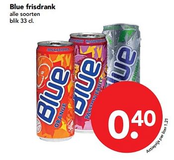 Aanbiedingen Blue frisdrank - Blue - Geldig van 19/11/2017 tot 25/11/2017 bij Deen Supermarkten
