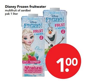 Aanbiedingen Disney frozen fruitwater multifruit of aardbei - Huismerk deen supermarkt - Geldig van 19/11/2017 tot 25/11/2017 bij Deen Supermarkten
