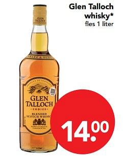 Aanbiedingen Glen talloch whisk - Glen Talloch - Geldig van 19/11/2017 tot 25/11/2017 bij Deen Supermarkten