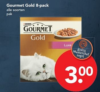 Aanbiedingen Gourmet gold - Purina - Geldig van 19/11/2017 tot 25/11/2017 bij Deen Supermarkten