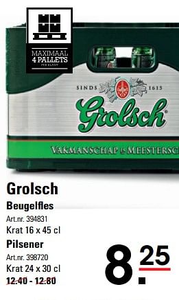 Aanbiedingen Grolsch beugelfles - Grolsch - Geldig van 16/11/2017 tot 04/12/2017 bij Sligro