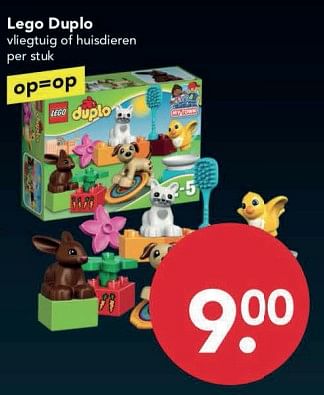 Aanbiedingen Lego duplo vliegtuig of huisdieren - Lego - Geldig van 19/11/2017 tot 25/11/2017 bij Deen Supermarkten