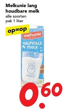 Aanbiedingen Melkunie lang houdbare melk - Melkunie - Geldig van 19/11/2017 tot 25/11/2017 bij Deen Supermarkten