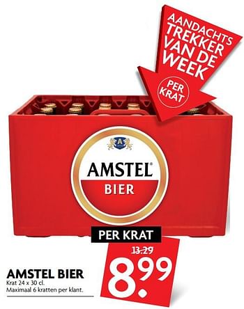 Aanbiedingen Amstel bier - Amstel - Geldig van 19/11/2017 tot 25/11/2017 bij Deka Markt
