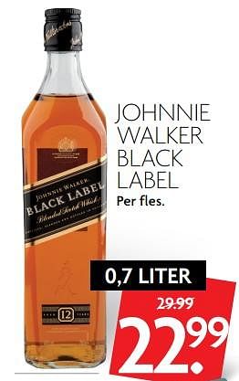 Aanbiedingen Johnnie walker black label - Johnnie Walker - Geldig van 19/11/2017 tot 25/11/2017 bij Deka Markt