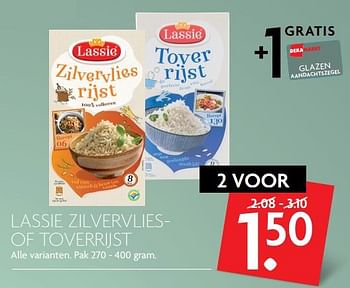 Aanbiedingen Lassie zilvervliesof toverrijst - Lassie - Geldig van 19/11/2017 tot 25/11/2017 bij Deka Markt