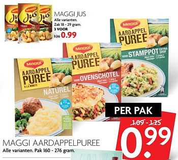 Aanbiedingen Maggi aardappelpuree - MAGGI - Geldig van 19/11/2017 tot 25/11/2017 bij Deka Markt