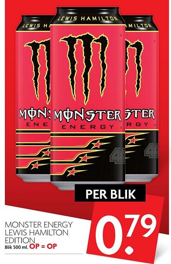 Aanbiedingen Monster energy lewis hamilton edition - Monster - Geldig van 19/11/2017 tot 25/11/2017 bij Deka Markt