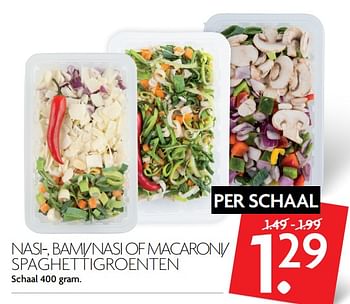 Aanbiedingen Nasi-, bami-nasi of macaroni- spaghettigroenten - Huismerk - Deka Markt - Geldig van 19/11/2017 tot 25/11/2017 bij Deka Markt