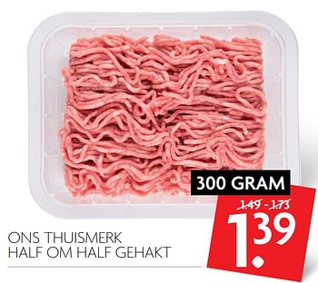 Aanbiedingen Ons thuismerk half om half gehakt - Huismerk - Deka Markt - Geldig van 19/11/2017 tot 25/11/2017 bij Deka Markt