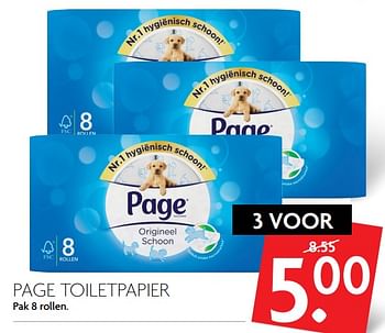 Aanbiedingen Page toiletpapier - Page - Geldig van 19/11/2017 tot 25/11/2017 bij Deka Markt