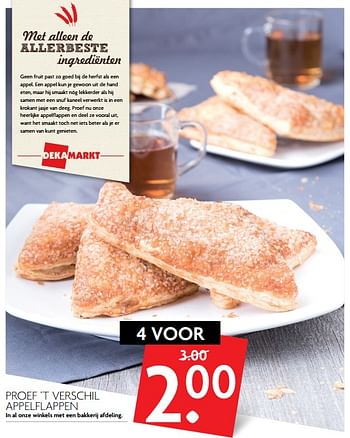 Aanbiedingen Proef `t verschil appelflappen - Huismerk - Deka Markt - Geldig van 19/11/2017 tot 25/11/2017 bij Deka Markt