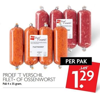 Aanbiedingen Proef `t verschil filet- of ossenworst - Huismerk - Deka Markt - Geldig van 19/11/2017 tot 25/11/2017 bij Deka Markt