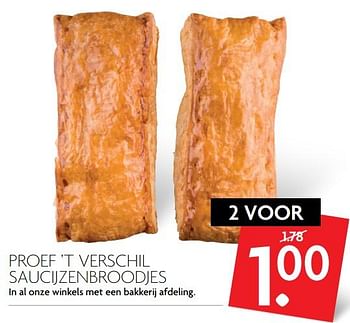 Aanbiedingen Proef `t verschil saucijzenbroodjes - Huismerk - Deka Markt - Geldig van 19/11/2017 tot 25/11/2017 bij Deka Markt