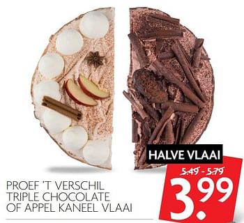 Aanbiedingen Proef `t verschil triple chocolate of appel kaneel vlaai - Huismerk - Deka Markt - Geldig van 19/11/2017 tot 25/11/2017 bij Deka Markt