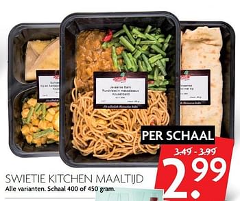 Aanbiedingen Swietie kitchen maaltijd - Swietie - Geldig van 19/11/2017 tot 25/11/2017 bij Deka Markt