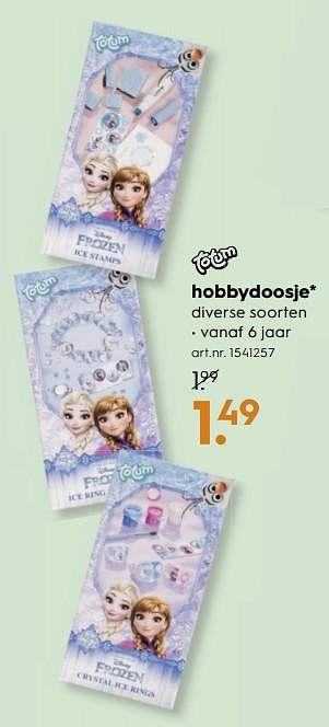 Aanbiedingen Hobbydoosje - Totum - Geldig van 18/11/2017 tot 05/12/2017 bij Blokker