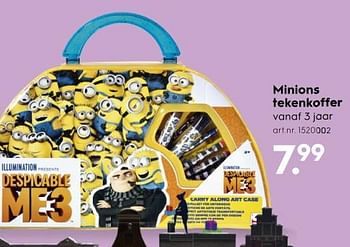 Aanbiedingen Minions tekenkoffer - Minions - Geldig van 18/11/2017 tot 05/12/2017 bij Blokker