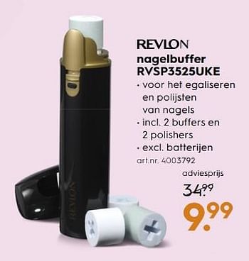 Aanbiedingen Revlon nagelbuffer rvsp3525uke - Revlon - Geldig van 18/11/2017 tot 05/12/2017 bij Blokker