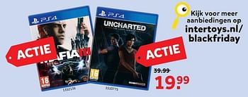 Aanbiedingen Uncharted - Naughty Dog - Geldig van 20/11/2017 tot 26/11/2017 bij Intertoys