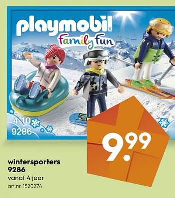 Aanbiedingen Wintersporters - Playmobil - Geldig van 18/11/2017 tot 05/12/2017 bij Blokker