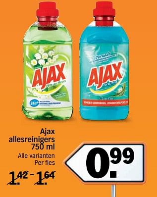 Aanbiedingen Ajax allesreinigers - Ajax - Geldig van 20/11/2017 tot 26/11/2017 bij Albert Heijn