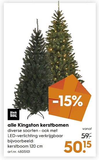 Aanbiedingen Alle kingston kerstbomen - Kingston - Geldig van 18/11/2017 tot 05/12/2017 bij Blokker