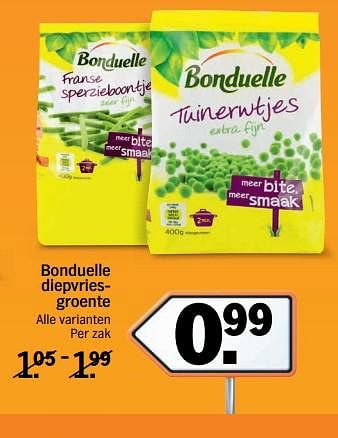 Aanbiedingen Bonduelle diepvriesgroente - Bonduelle - Geldig van 20/11/2017 tot 26/11/2017 bij Albert Heijn