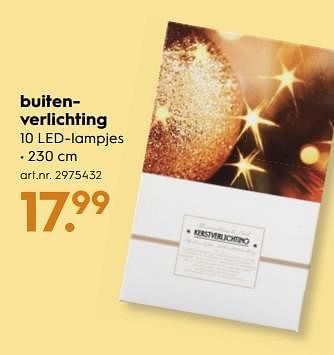Aanbiedingen Buiten verlichting - Huismerk - Blokker - Geldig van 18/11/2017 tot 05/12/2017 bij Blokker