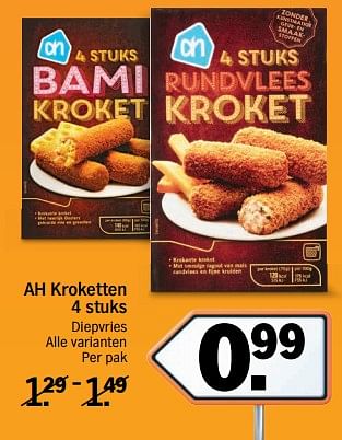 Aanbiedingen Kroketten - Huismerk - Albert Heijn - Geldig van 20/11/2017 tot 26/11/2017 bij Albert Heijn