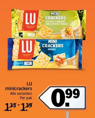 Aanbiedingen Lu minicrackers - Lu - Geldig van 20/11/2017 tot 26/11/2017 bij Albert Heijn