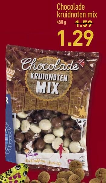 Aanbiedingen Chocolade kruidnoten mix - Huismerk - Aldi - Geldig van 20/11/2017 tot 26/11/2017 bij Aldi