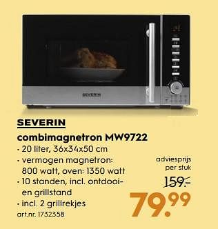 Aanbiedingen Severin combimagnetron mw9722 - Severin - Geldig van 18/11/2017 tot 05/12/2017 bij Blokker