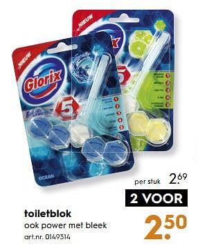 Aanbiedingen Toiletblok - Glorix - Geldig van 18/11/2017 tot 05/12/2017 bij Blokker