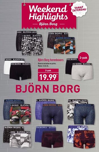 Aanbiedingen Björn borg herenboxers - Bjorn Borg - Geldig van 20/11/2017 tot 26/11/2017 bij Aldi