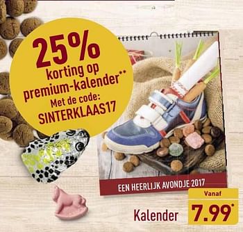 Aanbiedingen Kalender - Huismerk - Aldi - Geldig van 20/11/2017 tot 26/11/2017 bij Aldi