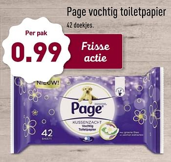 Aanbiedingen Page vochtig toiletpapier - Page - Geldig van 20/11/2017 tot 26/11/2017 bij Aldi