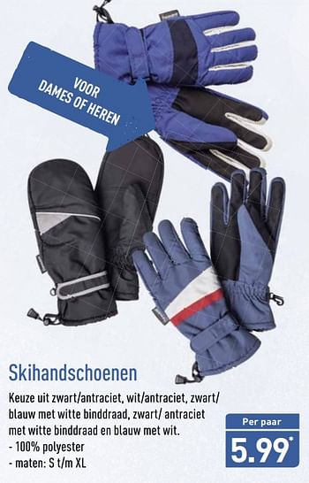 Aanbiedingen Skihandschoenen - Huismerk - Aldi - Geldig van 20/11/2017 tot 26/11/2017 bij Aldi