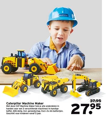 Aanbiedingen Caterpillar machine maker - Caterpillar - Geldig van 20/11/2017 tot 26/11/2017 bij Gamma