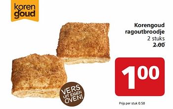Aanbiedingen Korengoud ragoutbroodje - Korengoud - Geldig van 20/11/2017 tot 26/11/2017 bij Jan Linders