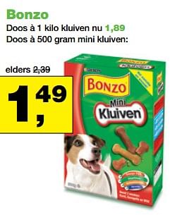 Aanbiedingen Bonzo mini kluiven - Bonzo - Geldig van 20/11/2017 tot 03/12/2017 bij Jumper