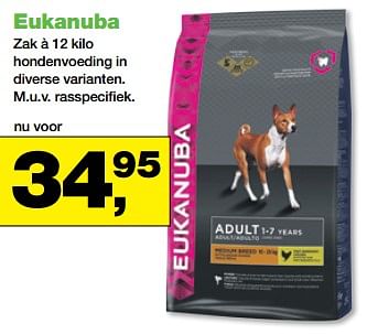 Aanbiedingen Eukanuba hondenvoeding - Eukanuba - Geldig van 20/11/2017 tot 03/12/2017 bij Jumper