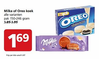 Aanbiedingen Milka of oreo koek - Huismerk - Jan Linders - Geldig van 20/11/2017 tot 26/11/2017 bij Jan Linders